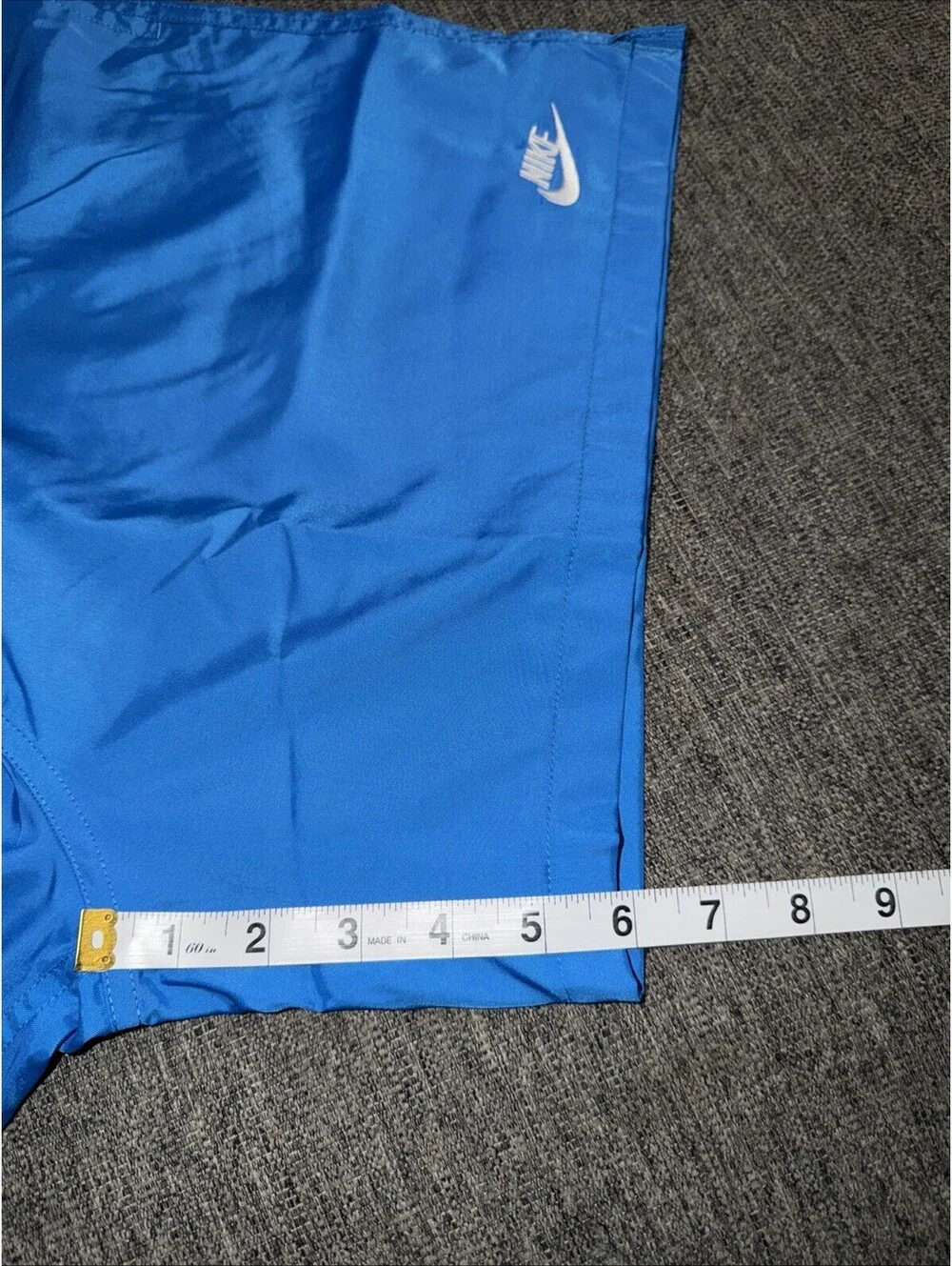 Nike Club Flow Men Medium Woven Lined Shorts Lt. Photo Blue/White FN3307-435 New
